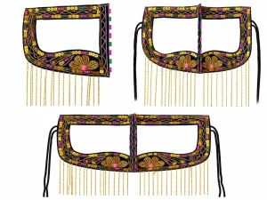 برقع گلابتون دوزی